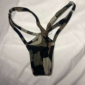 Exotic dancer wear camo panties